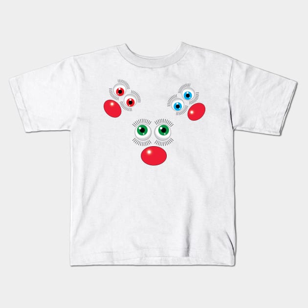 Crazy Eyes Everywhere! Kids T-Shirt by Harlake